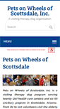 Mobile Screenshot of petsonwheelsscottsdale.com